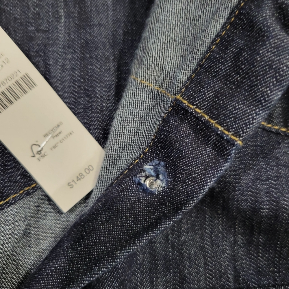 J Crew Jules western shirt in denim CN488 Size 12 **Flaw NWT - Picture 8 of 12